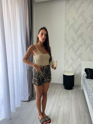Shorts Leopardato